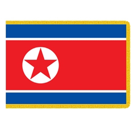 North Korea Indoor Flag 3' X 5'