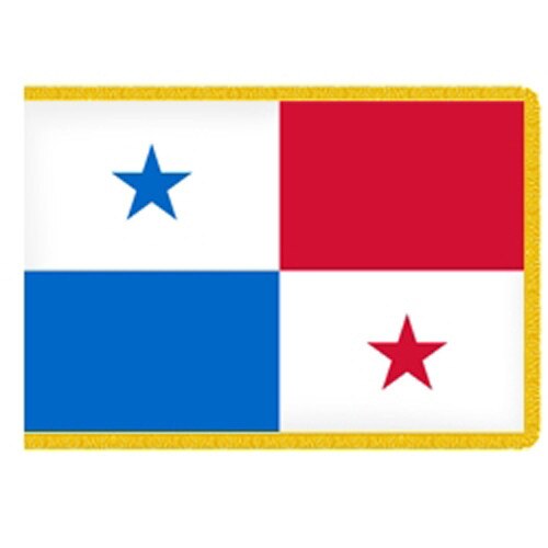 Panama flag red blue white stars