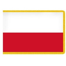 Poland flag red and white design