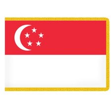 flag of Singapore red white backgro