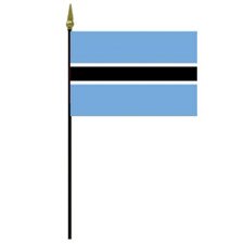 Botswana flag with blue stripes