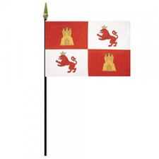 lion and castle flag design