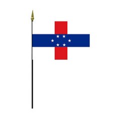 flag with red cross and stars