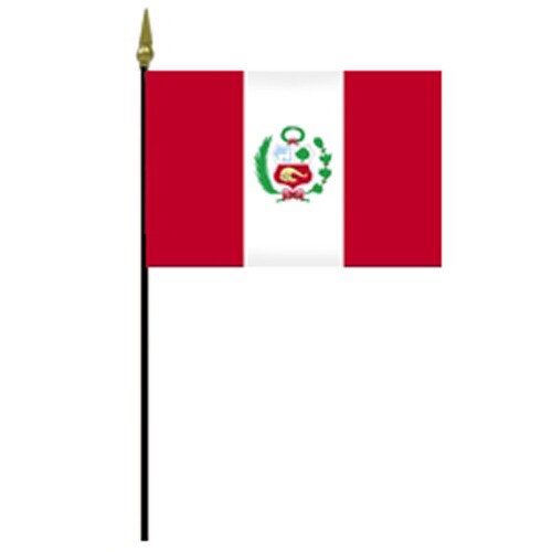 Peruvian flag with coat of arms