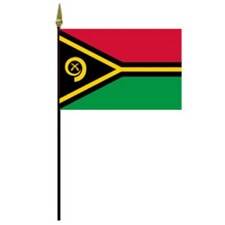 Vanuatu flag with black yellow red