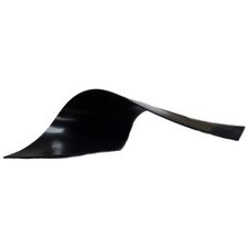 black wavy plastic object