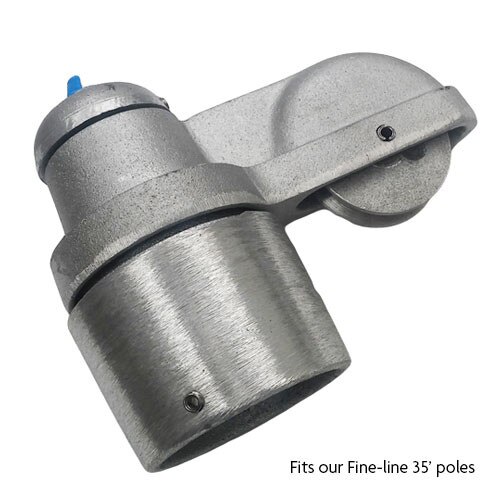Fine line pole attachment component