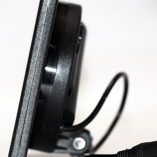 Solar Flag Pole Light Close-Up