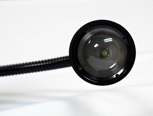 Close up picture of the solar light