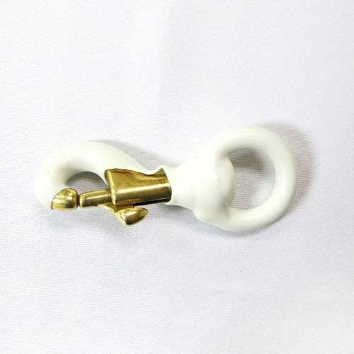 Snaphook - Rubber Coated Brass 3" With Swivel