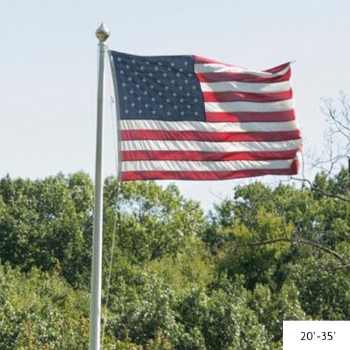 American flag waving in the wind