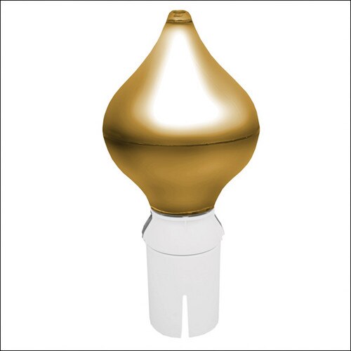 golden lamp shade with base