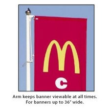 banner display arm for mcdonalds