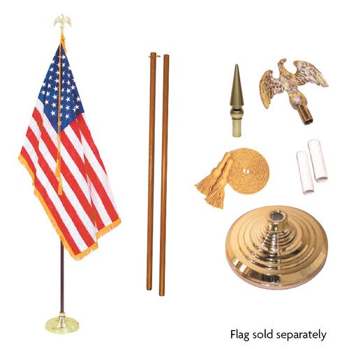 7' ft Indoor Flagpole Kit