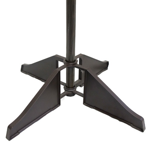 black microphone stand base