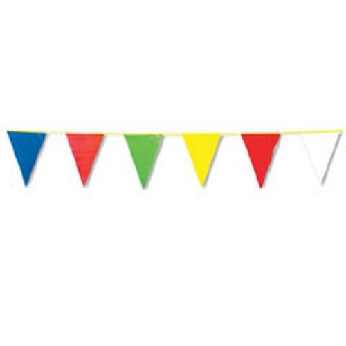 Multi Colored Pennant Flag String