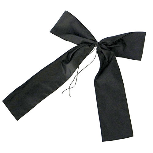 Black Mourning Bow (Black Ribbon)