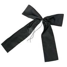 black nylon mourning bow
