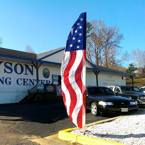 Americana Feather Flag 12'X2.5' Nylon