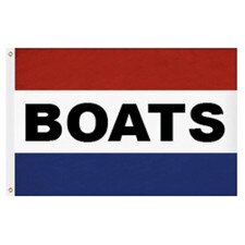 red white blue flag boats