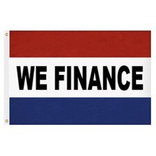 we finance flag red white blue