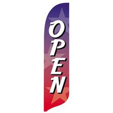 Open Tie-Dye Advertising Blade Flag