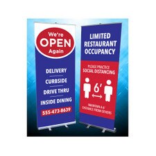 Retractable Standing Banner