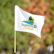 Fairfield Glade flag on the green
