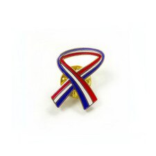 Red, White & Blue Ribbon Lapel Pin