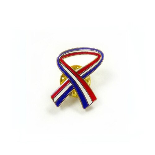 Red, White & Blue Ribbon Lapel Pin