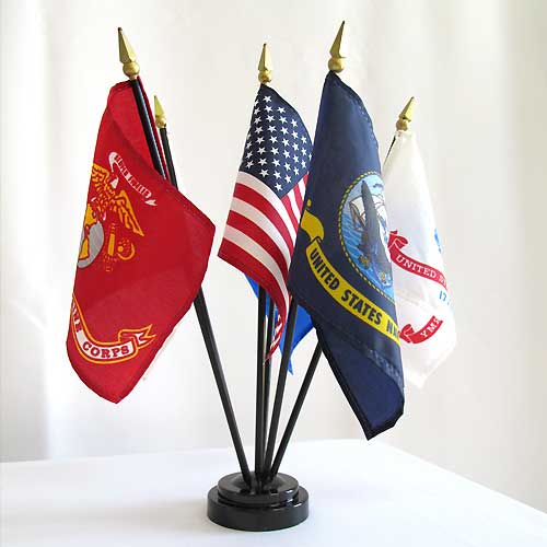 Miniature Armed Forces Flag Set