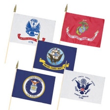 SET- 12X18" POLY ARMED FORCES MOUNT