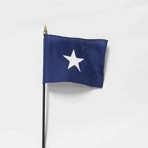 4" X 6" Bonnie Blue Stick Flag