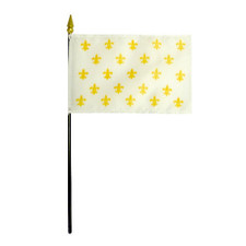 Fleur De Lis Mounted Nylon Flag
