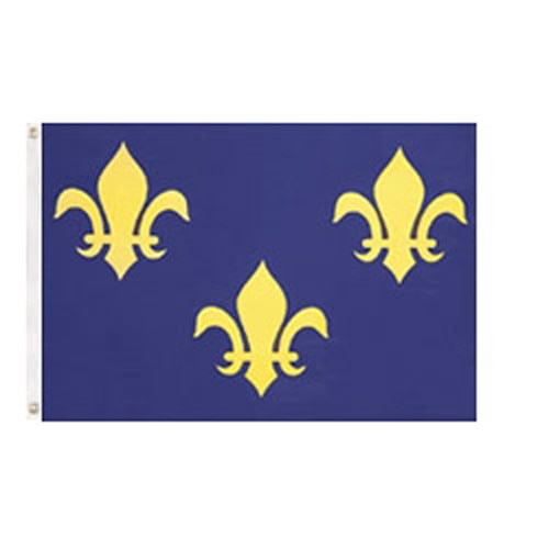 Fleur-De-Lis Flag 3'X5' Nylon