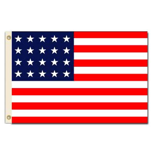 3'X5' Nylon 20 Star Flag