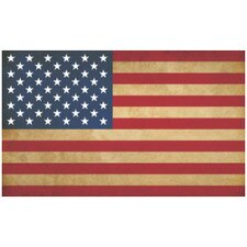 tea stained american flag