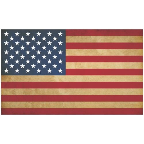 tea stained american flag