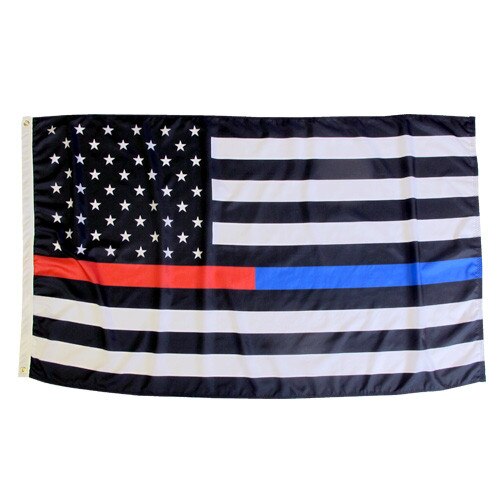 Nylon blue and red stripe U.S. Flag