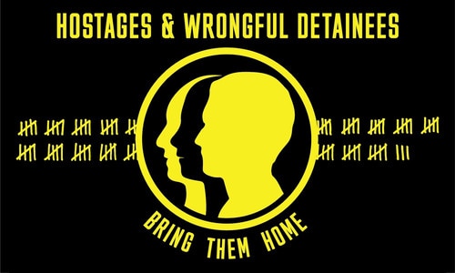 hostage and wrongful detainee flag