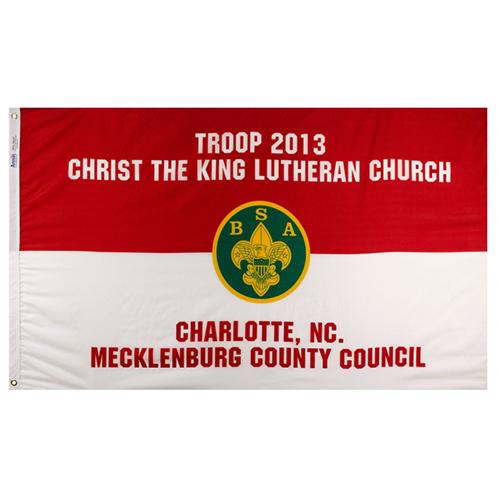 Custom Scouts BSA Troop Flag - 3' X 5' Nylon