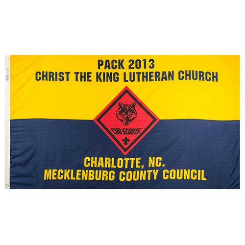 Cub Scout Pack Flag - 3' X 5' Nylon