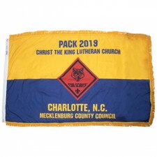 Nylon Cub Scout Pack Fringed Flag