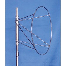 metallic antenna with circle frame