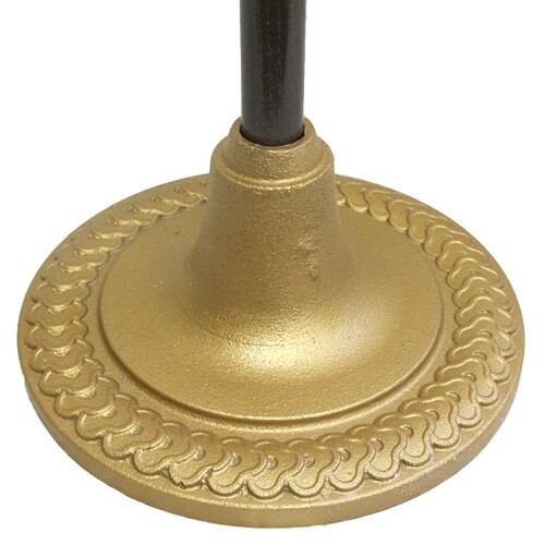 golden lamp base with patterns