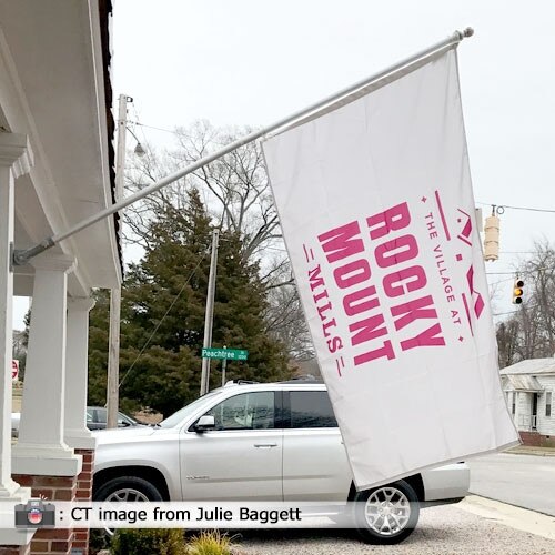 flag for the village at rocky mount
