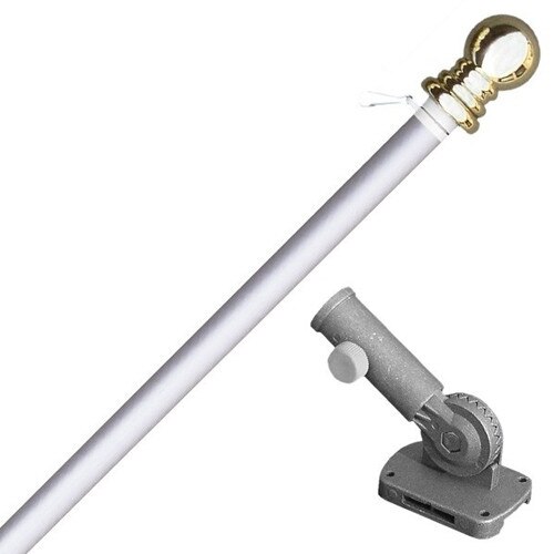 curtain rod with bracket and finial