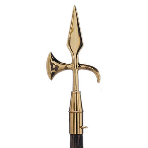 golden spearhead with hook