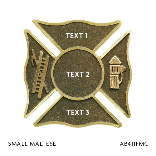 Bronze Custom Fire Department Grave Markers