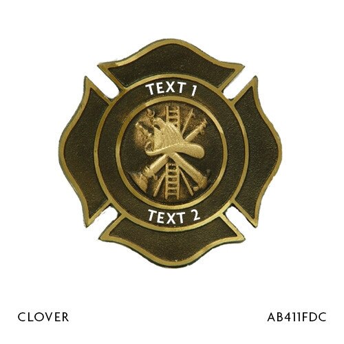 Bronze Custom Fire Department Grave Markers